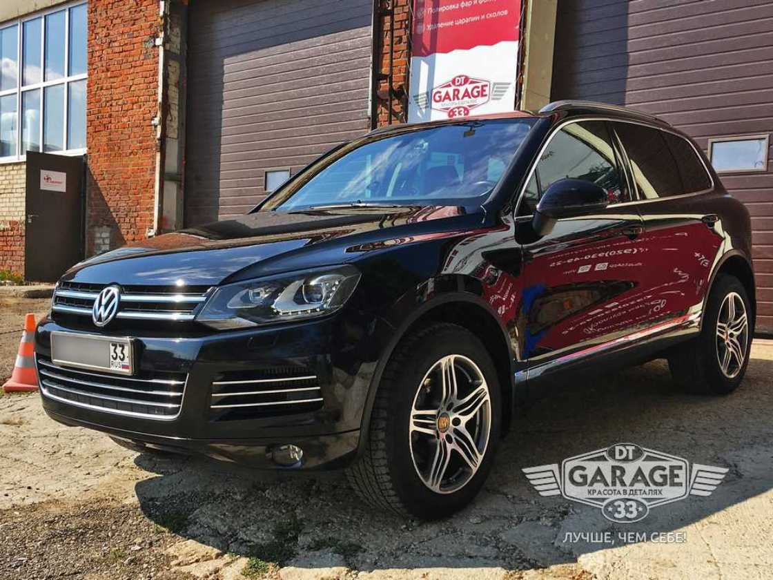 Volkswagen Touareg – защита керамикой в г Владимир На фото Volkswagen Touareg после завершения всех работ.